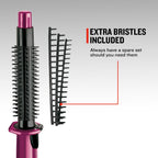 Remington Flexibrush Steam Hair Styler for Short or Long Hair (Creates Waves, Curls & Body, Steam Function for Gentle Styling, Ceramic Coating for Even Heat, Curl Release, 60 Second Heat Up) CB4N - Damaged Box