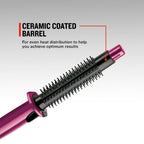 Remington Flexibrush Steam Hair Styler for Short or Long Hair (Creates Waves, Curls & Body, Steam Function for Gentle Styling, Ceramic Coating for Even Heat, Curl Release, 60 Second Heat Up) CB4N - Damaged Box