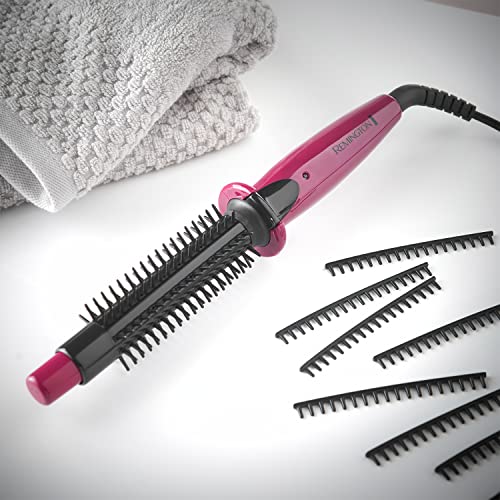Remington Flexibrush Steam Hair Styler for Short or Long Hair (Creates Waves, Curls & Body, Steam Function for Gentle Styling, Ceramic Coating for Even Heat, Curl Release, 60 Second Heat Up) CB4N - Damaged Box