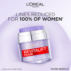 L'Or'eal Paris Face Moisturiser, Revitalift Filler Plumping Water Cream, Lightweight Face Cream with Micro-Epidermic Hyaluronic Acid, Multi-Layer Skin Hydration, Smooths & Re-Plumps Wrinkles, 50ml - Damaged Box
