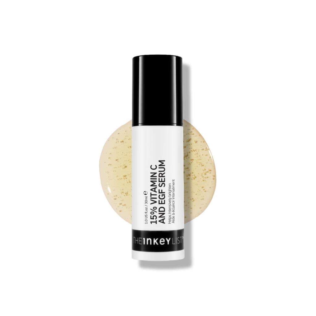 The INKEY List 15% Vitamin C and EGF Serum Helps to Intensively Brighten All Skin Types 30ml - Damaged Box
