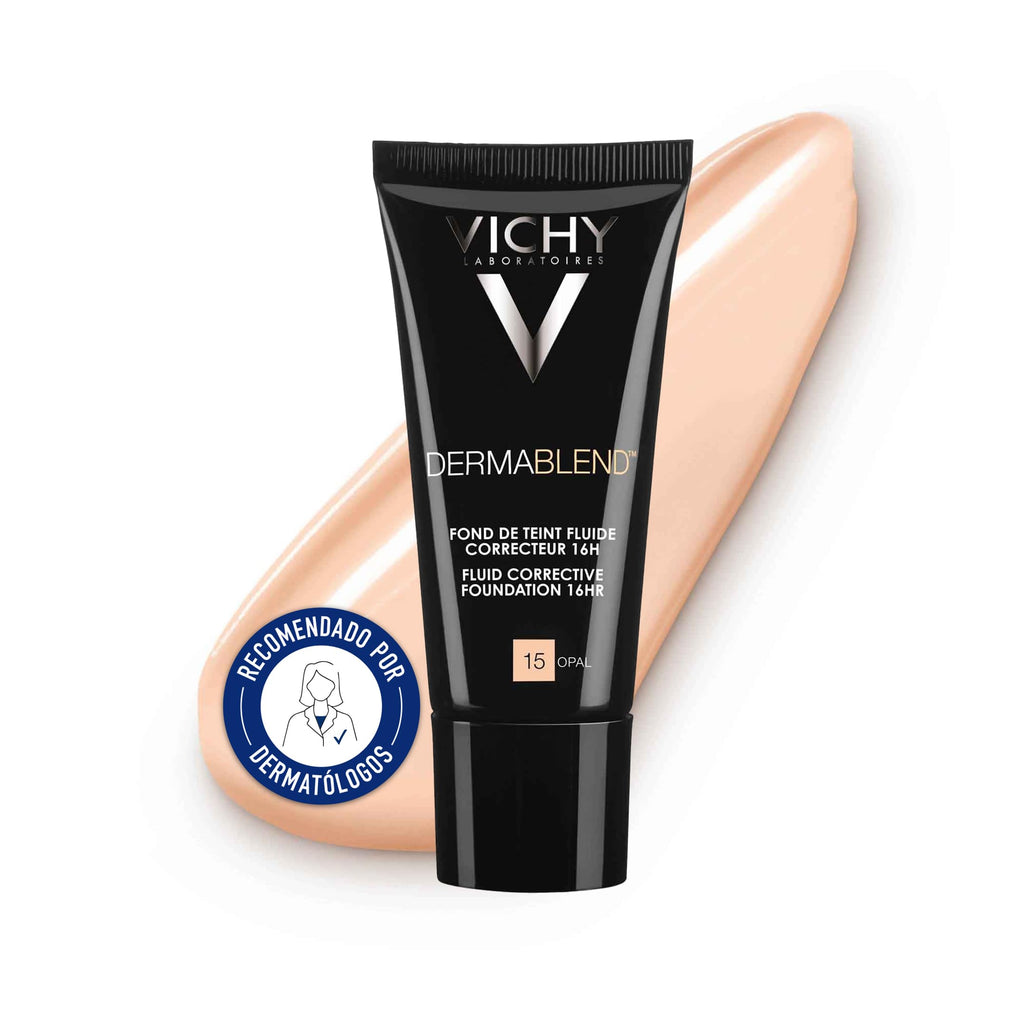 Vichy Dermablend Corrective Fluid Foundation 35 Sand - 30ml Long-Lasting Coverage - Damaged Box