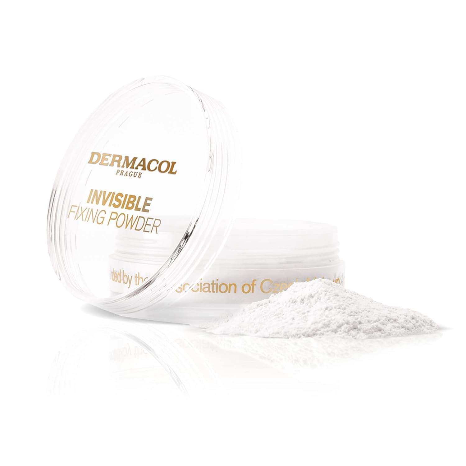 Dermacol Invisible Fixing Powder Natural 13.5g - Translucent Face Makeup Setting Powder - New