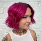 Crazy Color Vibrant Cyclamen Semi-Permanent Duo Hair Dye. Highly Pigmented Cerise Conditioning & Oil Nourishing Vegan Formula | No Bleach or Ammonia | 200ml - Damaged Box
