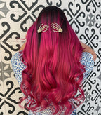 Crazy Color Vibrant Cyclamen Semi-Permanent Duo Hair Dye. Highly Pigmented Cerise Conditioning & Oil Nourishing Vegan Formula | No Bleach or Ammonia | 200ml - Damaged Box
