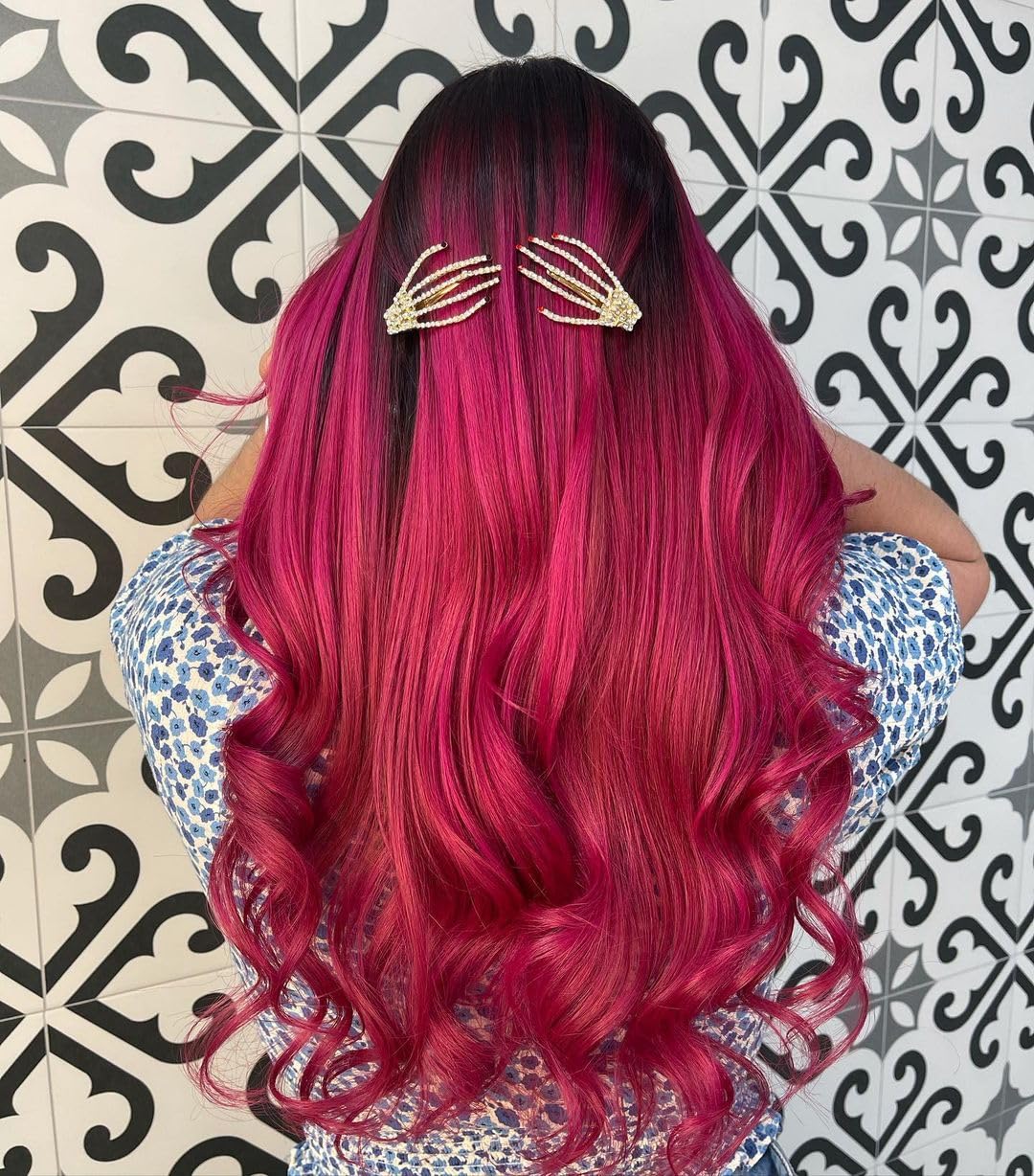 Crazy Color Vibrant Cyclamen Semi-Permanent Duo Hair Dye. Highly Pigmented Cerise Conditioning & Oil Nourishing Vegan Formula | No Bleach or Ammonia | 200ml - Damaged Box