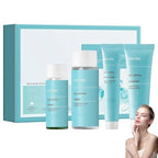Skin Care Sets & Kits With Tea Tree - Complete Zits Care Kit For Women, Cleanser Toner Serum Cream - Skin Cares Gift Sets For Women, Oily Skins Cares - Damaged Box