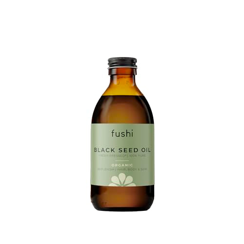 Fushi Organic Black Seed Oil 250ml | High Strength 100% pure Cold & Fresh-Pressed Seed Oil Food-grade For Dry, Itchy & Irritated Hair & Skin | Sustainably Sourced | Manufactured in the UK - New