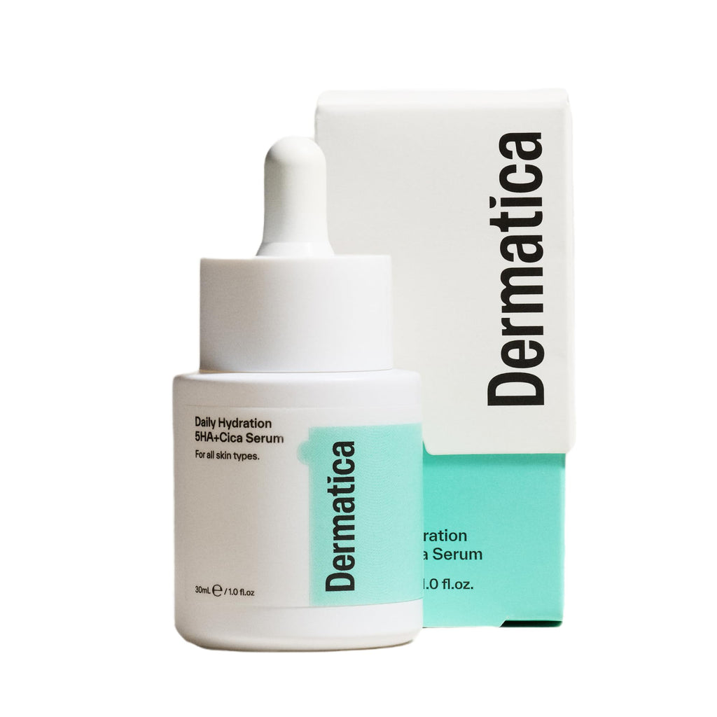 Dermatica Daily Hydration 5HA+Cica Serum - Lightweight Face Serum with 5 Types of Hyaluronic Acid, Cica & Niacinamide for Deep Hydration, Barrier Support & Plumper-Looking Skin - New
