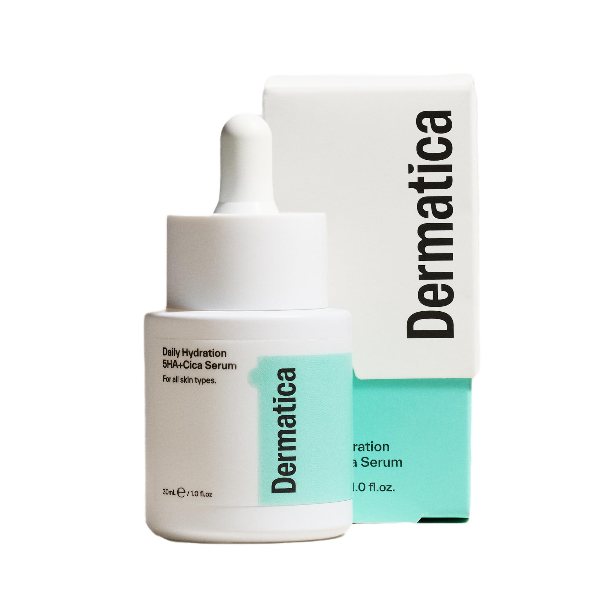 Dermatica Daily Hydration 5HA+Cica Serum - Lightweight Face Serum with 5 Types of Hyaluronic Acid, Cica & Niacinamide for Deep Hydration, Barrier Support & Plumper-Looking Skin - New