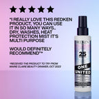 Redken One United 25 Multi-Benefit Leave-In Conditioner And Treatment Spray, Increases Manageability And Protection, Heat Protectant For All Hair Types, 150ml - Damaged Box