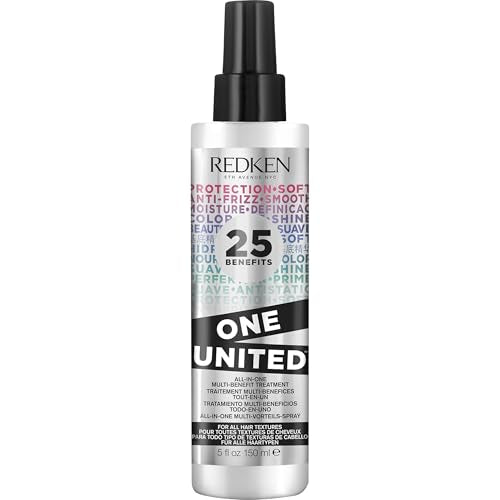 Redken One United 25 Multi-Benefit Leave-In Conditioner And Treatment Spray, Increases Manageability And Protection, Heat Protectant For All Hair Types, 150ml - Damaged Box