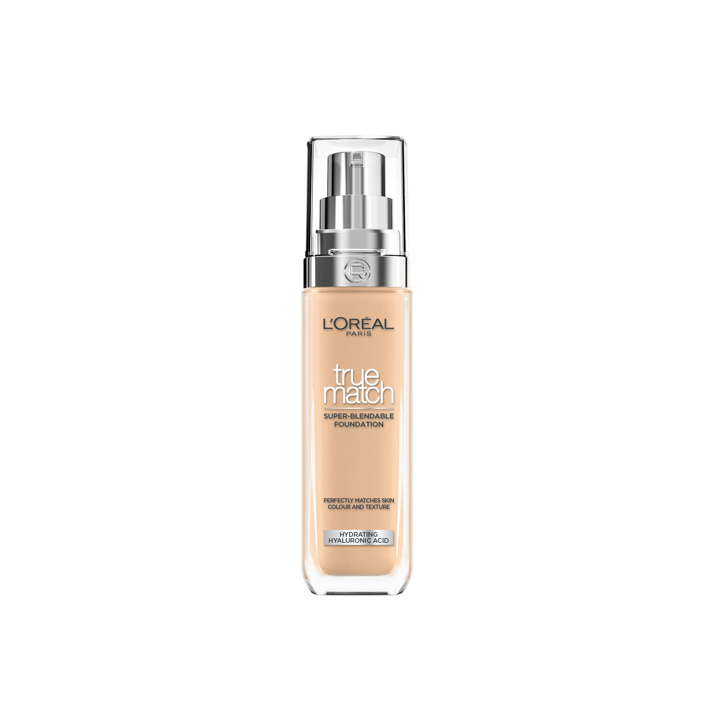 L'Oreal Paris Foundation True Match 3 Warm Dore Liquid Foundation 3W with Hyaluronic Acid & SPF 16 30ml - New