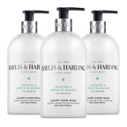 Baylis & Harding Jasmine & Apple Blossom Anti-Bacterial Hand Wash 1 litre Refill Pouch (Pack of 3) - Vegan Friendly - New