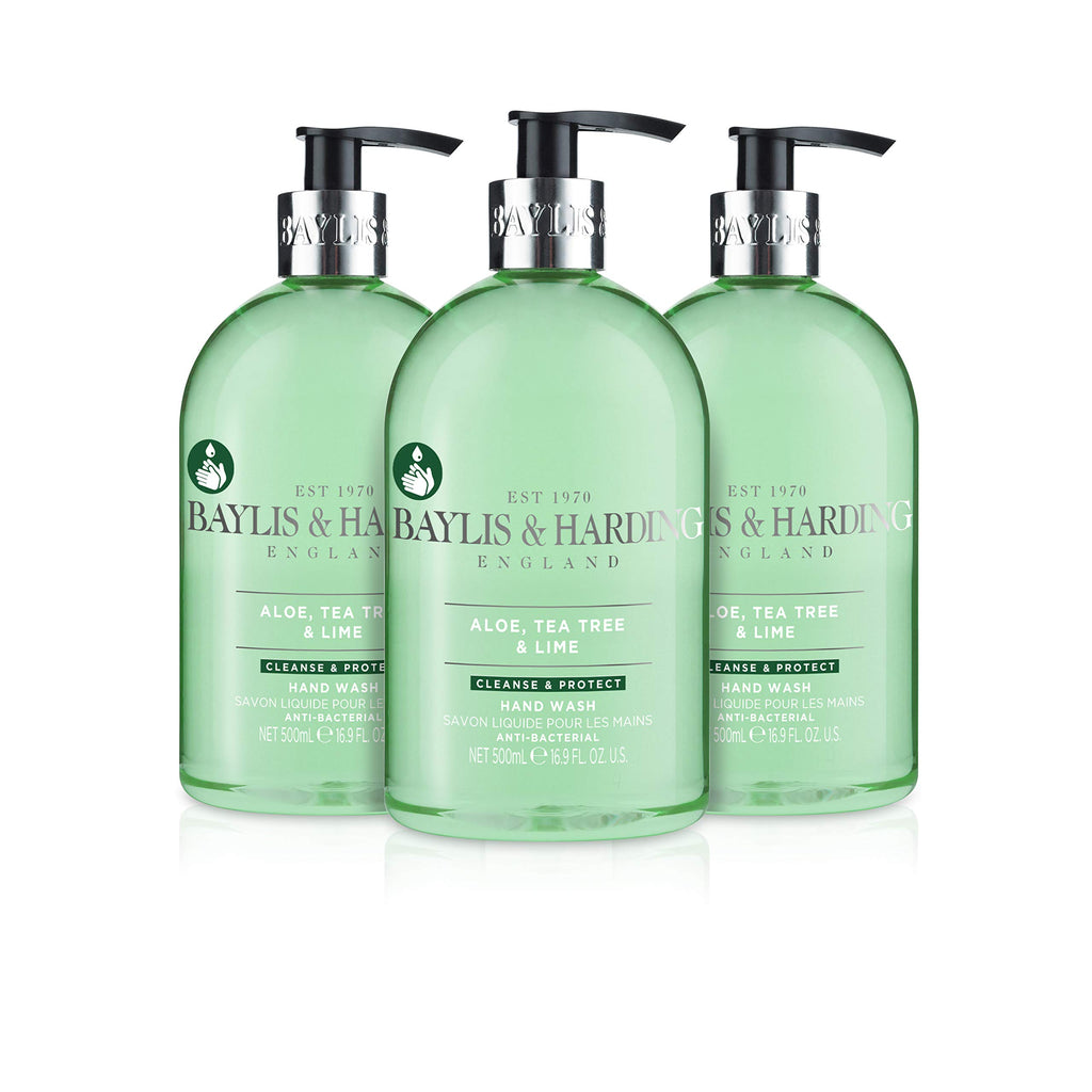 Baylis & Harding Jasmine & Apple Blossom Anti-Bacterial Hand Wash 1 litre Refill Pouch (Pack of 3) - Vegan Friendly - New