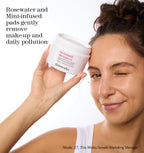 This Works - In Transit No Traces Cleansing Pads, Rosewater & Mint Infused Facial Wipes, Gentle Make-Up Remover (80 pads) - Damaged Box