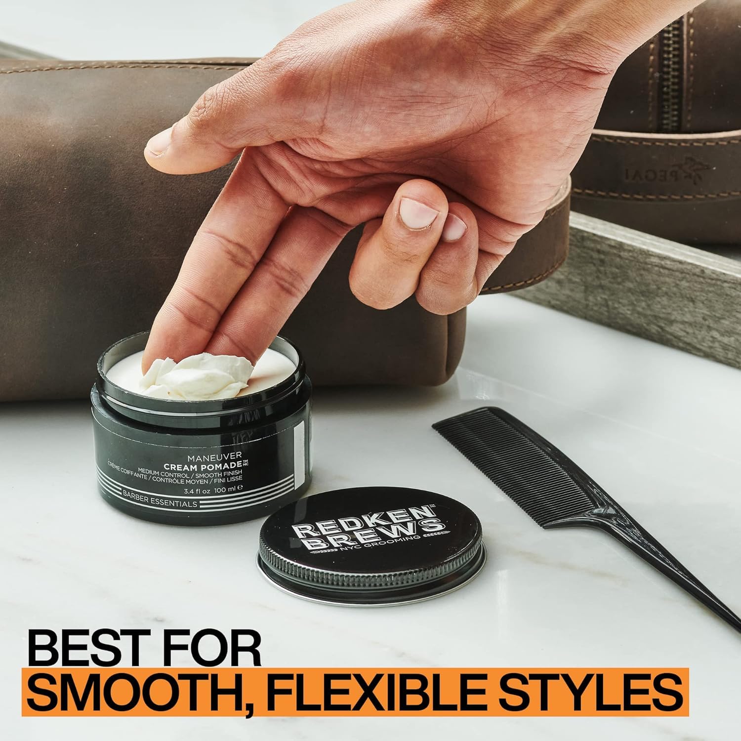 Redken | Brews | Men's Maneuver | Medium Hold Hair Pomade 100ml - Damaged Box