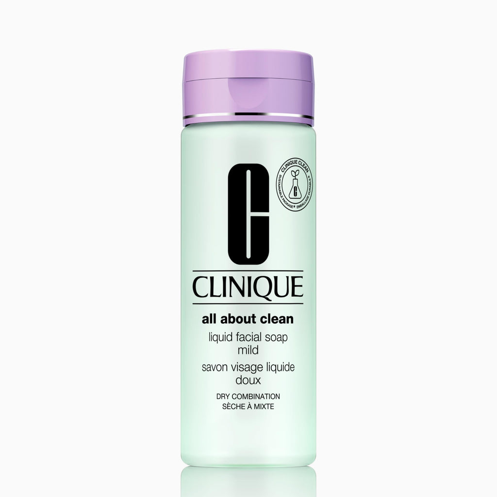 Clinique Liquid Facial Soap Mild - 200ml Daily Face Cleanser - Dry Combination Skin Formula - New