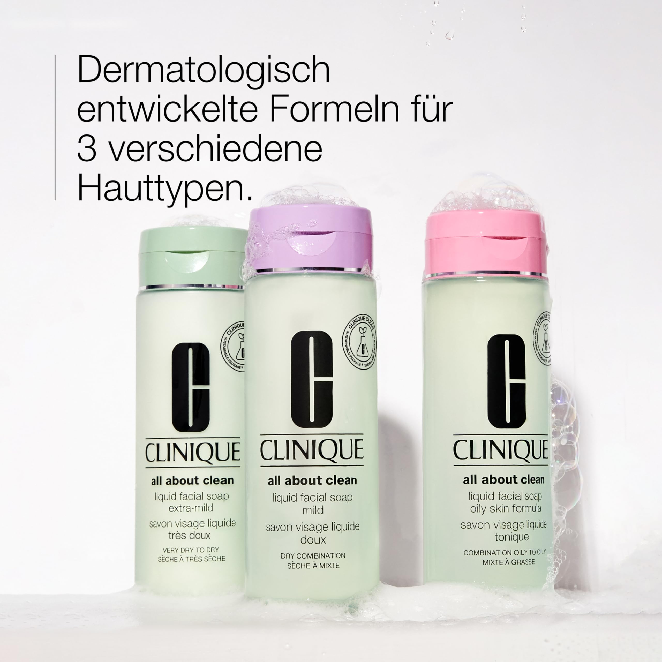 Clinique Liquid Facial Soap Mild - 200ml Daily Face Cleanser - Dry Combination Skin Formula - New