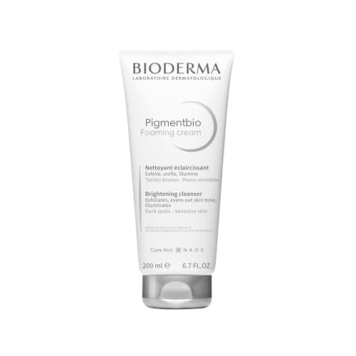 Bioderma Pigmentbio Foaming Cream Cleanser - Brightening Dark Spot & Pigmentation Reducer, Exfoliator Cream Cleanser Gently Brightens & Evens Skin Tone, 200ml - Damaged Box