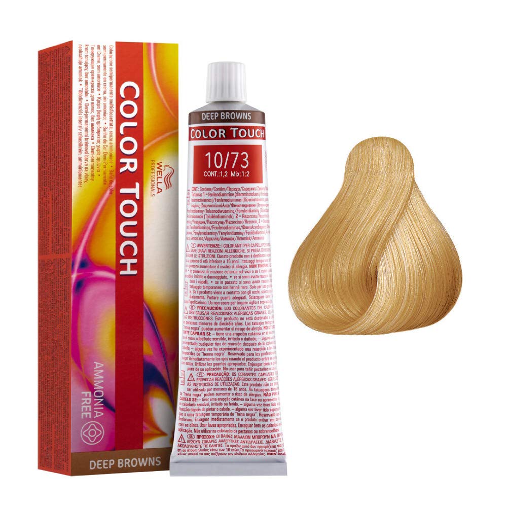 Wella Colour Touch Rich Naturals 7/1 Permanent Hair Dye Colour - Professional Salon Formula - Damaged Box