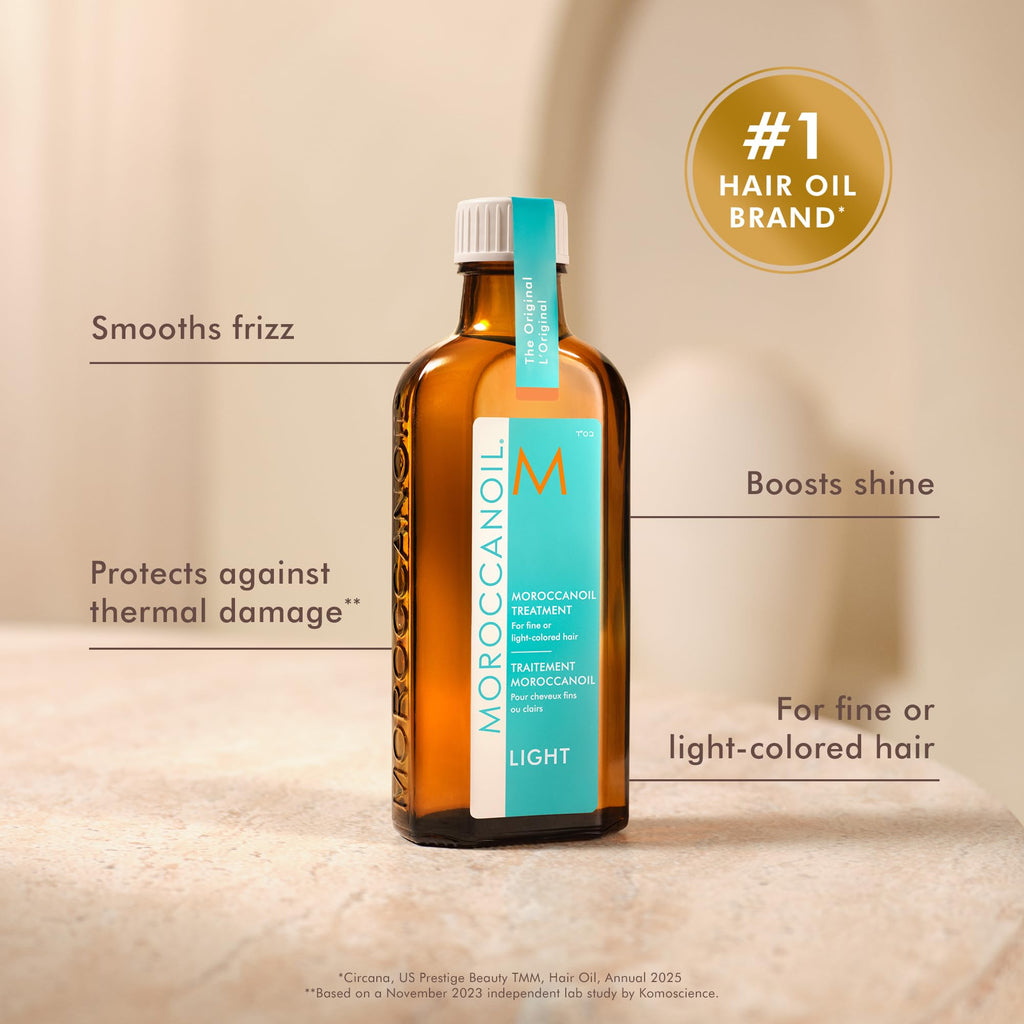 Moroccanoil Treatment Light Hair Oil - 100ml Argan Oil for Fine & Light-Coloured Hair - Damaged Box