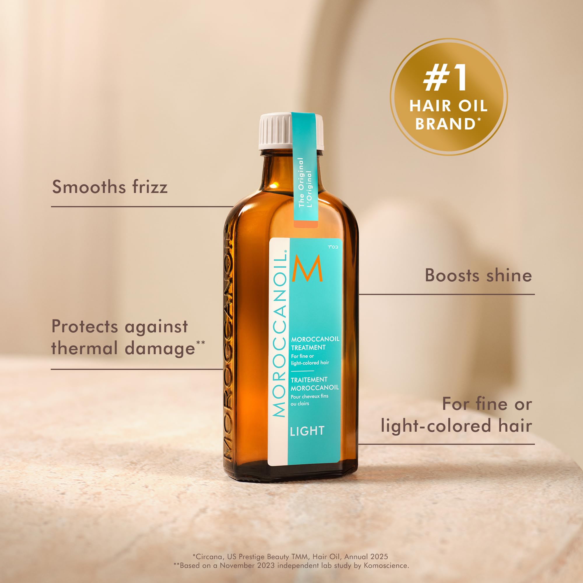 Moroccanoil Treatment Light Hair Oil - 100ml Argan Oil for Fine & Light-Coloured Hair - Damaged Box
