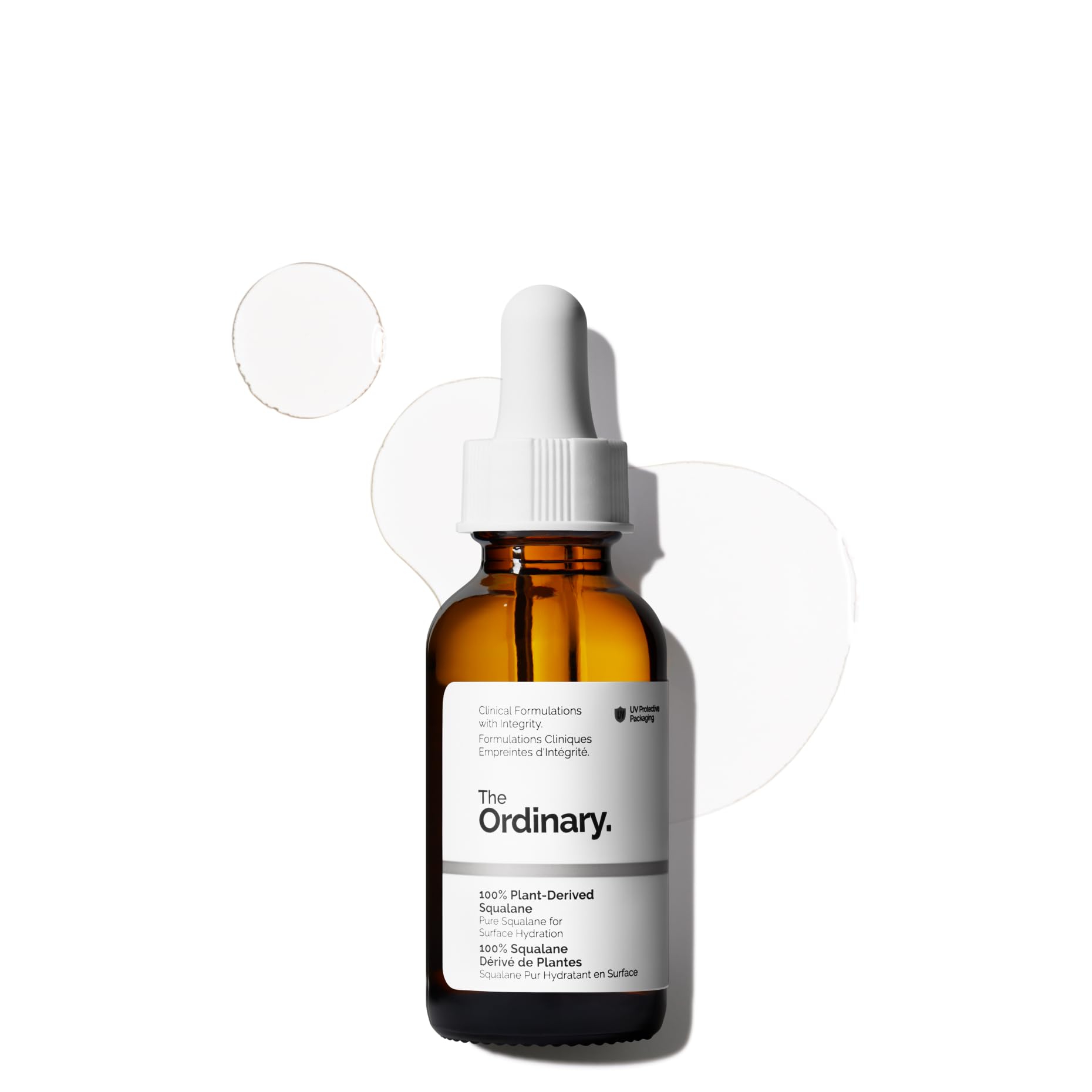 The Ordinary 100% Plant-Derived Squalane, for Skin and Hair, Lightweight Hydration, and Moisture Barrier Support, 30ml - Damaged Box