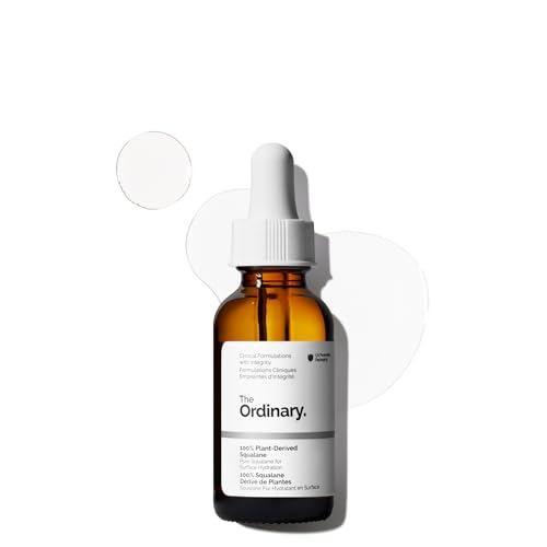 The Ordinary 100% Plant-Derived Squalane, for Skin and Hair, Lightweight Hydration, and Moisture Barrier Support, 30ml - Damaged Box
