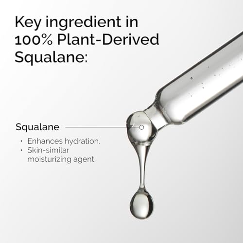 The Ordinary 100% Plant-Derived Squalane, for Skin and Hair, Lightweight Hydration, and Moisture Barrier Support, 30ml - Damaged Box