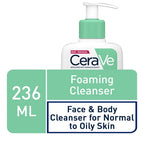CeraVe Foaming Cleanser with Niacinamide for Normal to Oily Skin, 236ml - Damaged Box