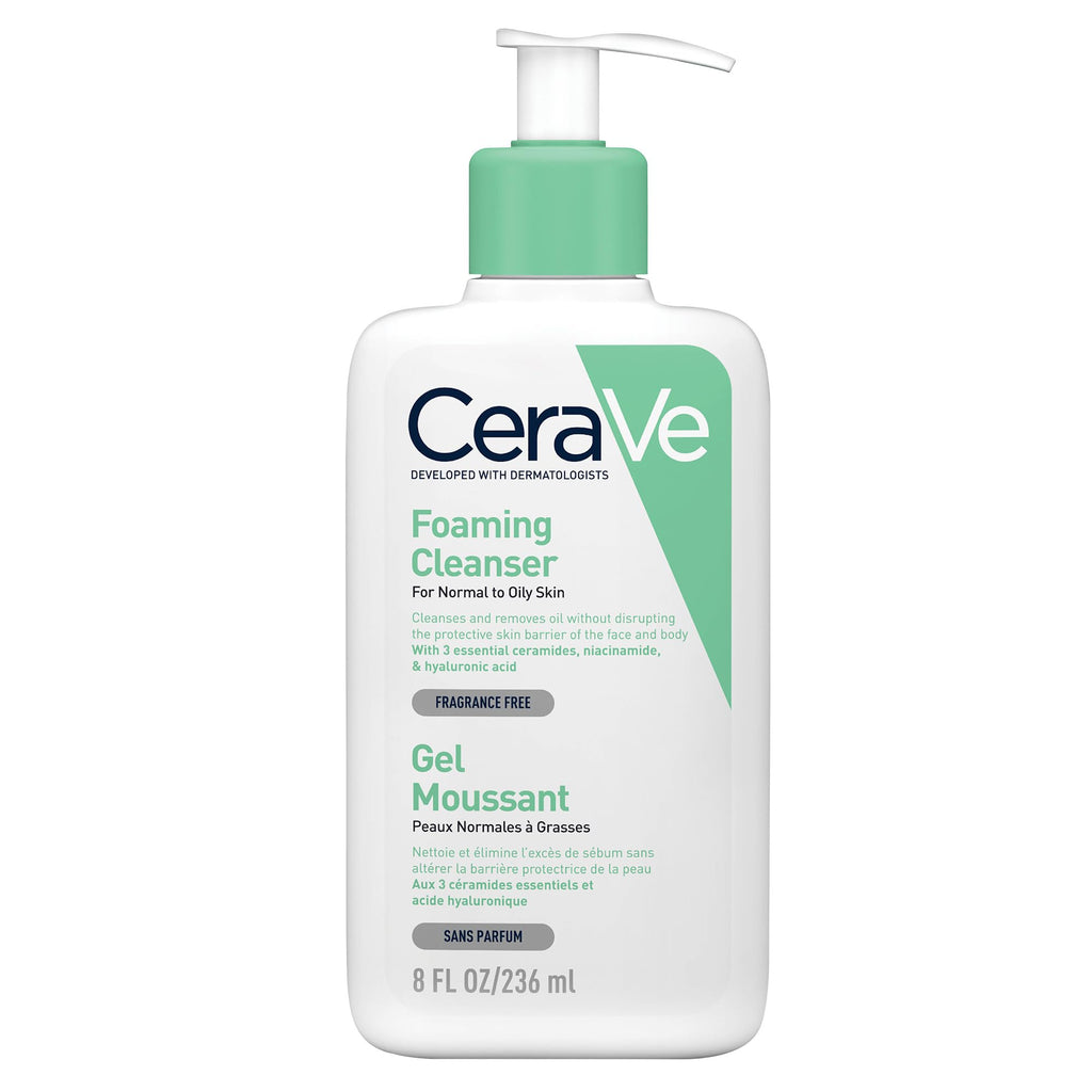 CeraVe Foaming Cleanser with Niacinamide for Normal to Oily Skin, 236ml - Damaged Box