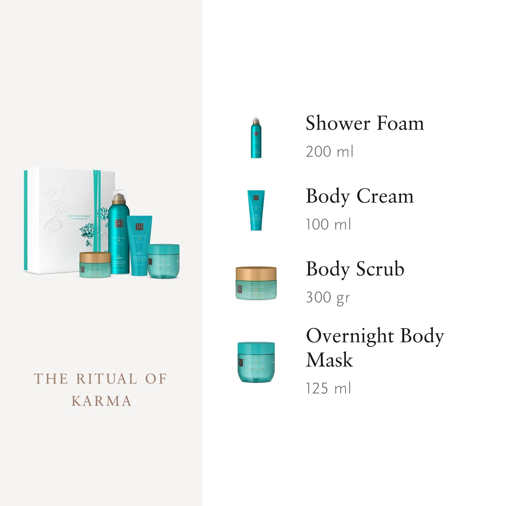 RITUALS Gift Set The Ritual of Karma Medium - Lotus Flower and White Tea, Nourishing and Soothing Bath Box - New