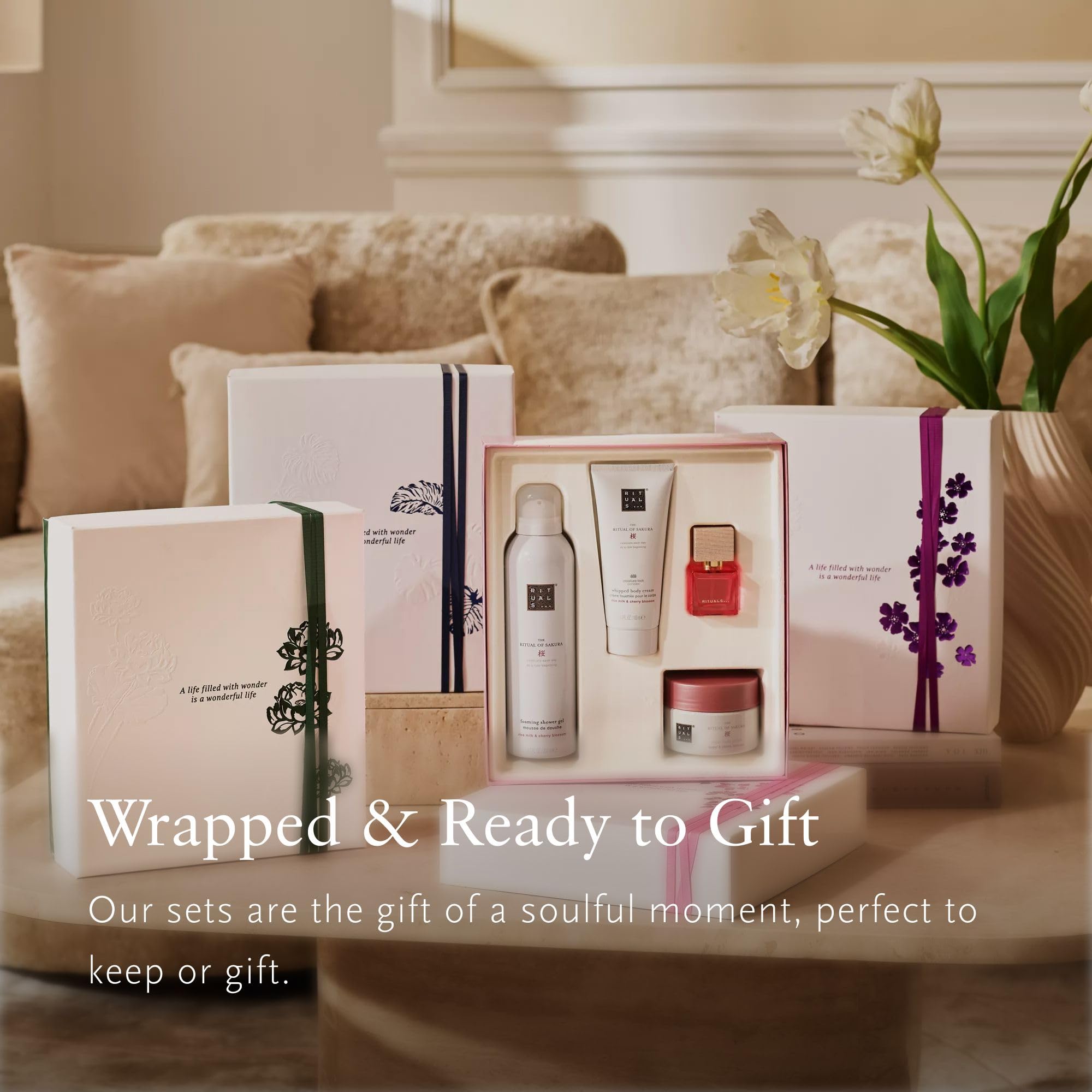 RITUALS Gift Set The Ritual of Karma Medium - Lotus Flower and White Tea, Nourishing and Soothing Bath Box - New