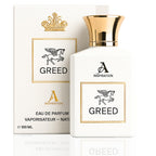 Greed Silver Water Perfume for Men, Inspired by C.reed perfume men 100ML Parfum Men with Bergamot, Blackcurrant, Galbanum, Orange Notes, Mens Eau de Parfum, Rich Men Perfume - Damaged Box