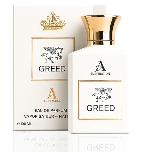 Greed Silver Water Perfume for Men, Inspired by C.reed perfume men 100ML Parfum Men with Bergamot, Blackcurrant, Galbanum, Orange Notes, Mens Eau de Parfum, Rich Men Perfume - Damaged Box
