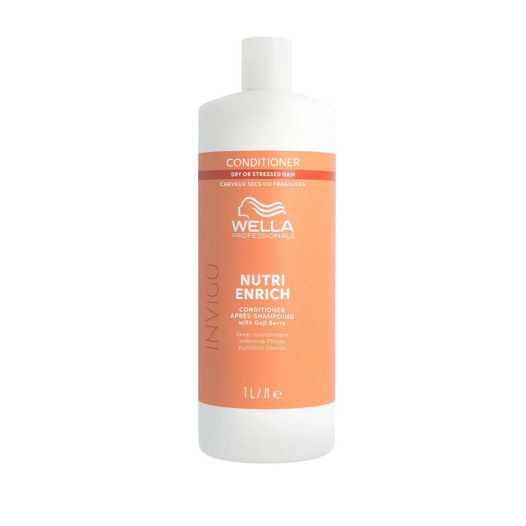 Wella Professionals Invigo Nutri-Enrich Professional Hair Care, Repair Dry Damaged Hair, Deeply Nourishing, Conditioner 1 L - New