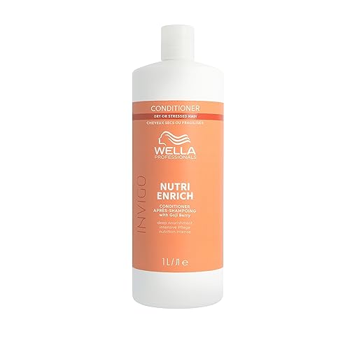 Wella Professionals Invigo Nutri-Enrich Professional Hair Care, Repair Dry Damaged Hair, Deeply Nourishing, Conditioner 1 L - New
