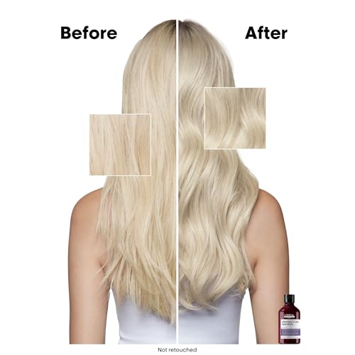 L'Or'eal Professionnel Vitamino Color Spectrum Purple Tinted Shampoo 300ml, For Blonde Coloured Hair, With Ferulic Acid + Citric Acid, Neutralise Undesired Yellow Undertones - New