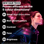 L'Or'eal Professionnel Vitamino Color Spectrum Green Tinted Shampoo 300ml, For Dark Brown Coloured Hair, With Ferulic Acid + Citric Acid, Neutralise Undesired Red Undertones - Damaged Box