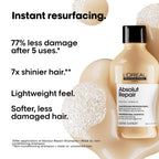 L'Or'eal Professionnel Absolut Repair Hydrating Shampoo, For Dry hair, intense softness & shine, moisturising & nourishing - New