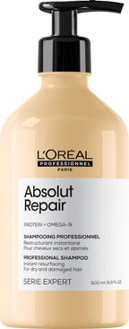 L'Or'eal Professionnel Absolut Repair Hydrating Shampoo, For Dry hair, intense softness & shine, moisturising & nourishing - New