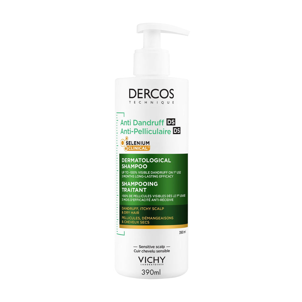 Vichy Dercos Anti-Dandruff Shampoo for Oily Hair 400ml - Dermatological Treatment - Damaged Box