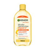 Garnier Micellar Vitamin C Cleansing Water, Gentle face Cleanser & Makeup Remover, Hypoallergenic. Vegan Formula, Suitable For Dull And Uneven Skin, Brightening Formula, Dermatologically Tested, 400ml - New