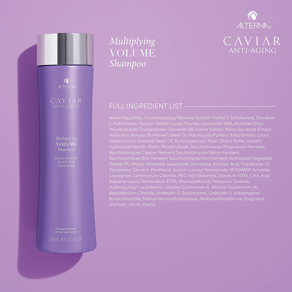 Alterna Caviar Multiplying Volume Shampoo - Hair Thickening & Volumising Treatment 250ml - New