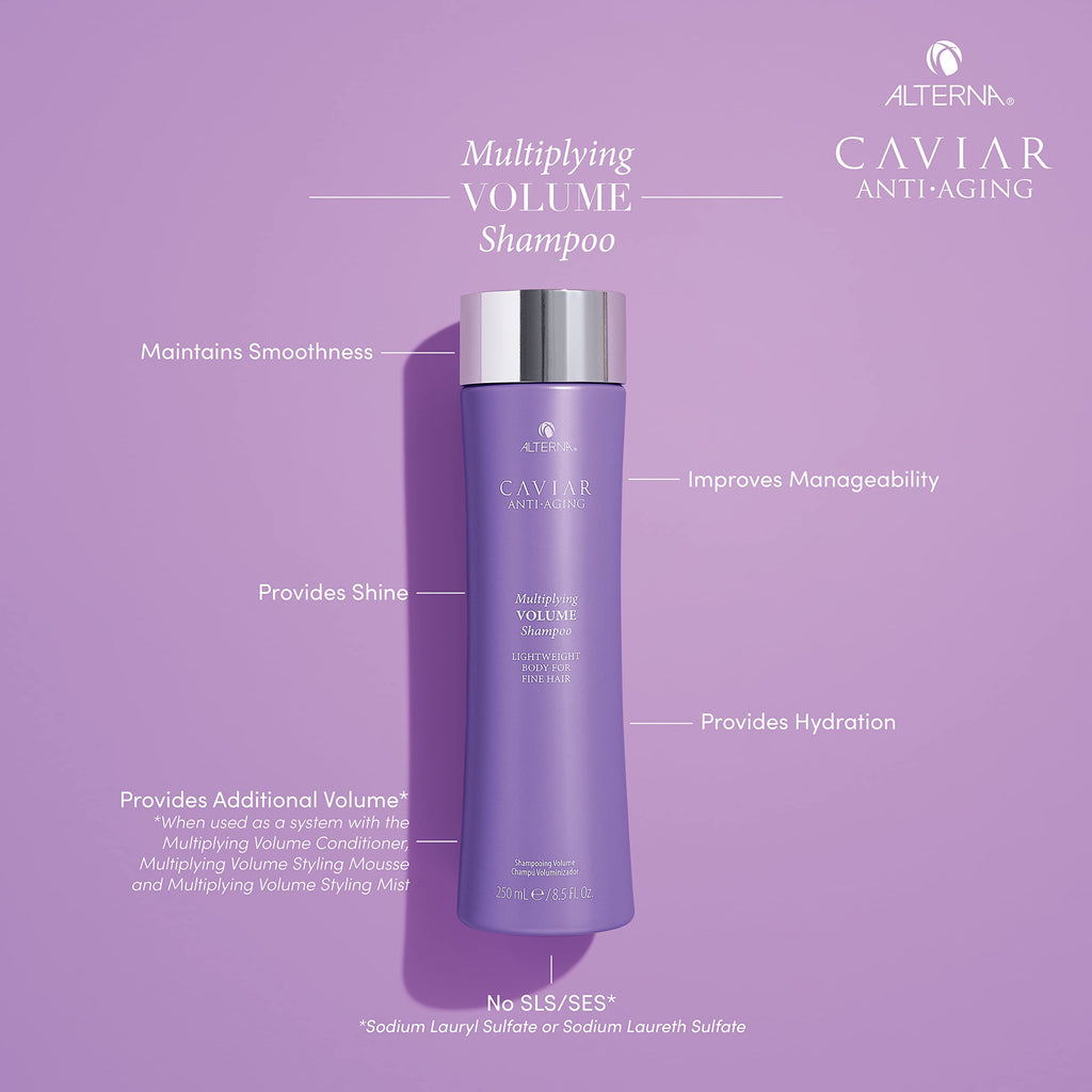 Alterna Caviar Multiplying Volume Shampoo - Hair Thickening & Volumising Treatment 250ml - New