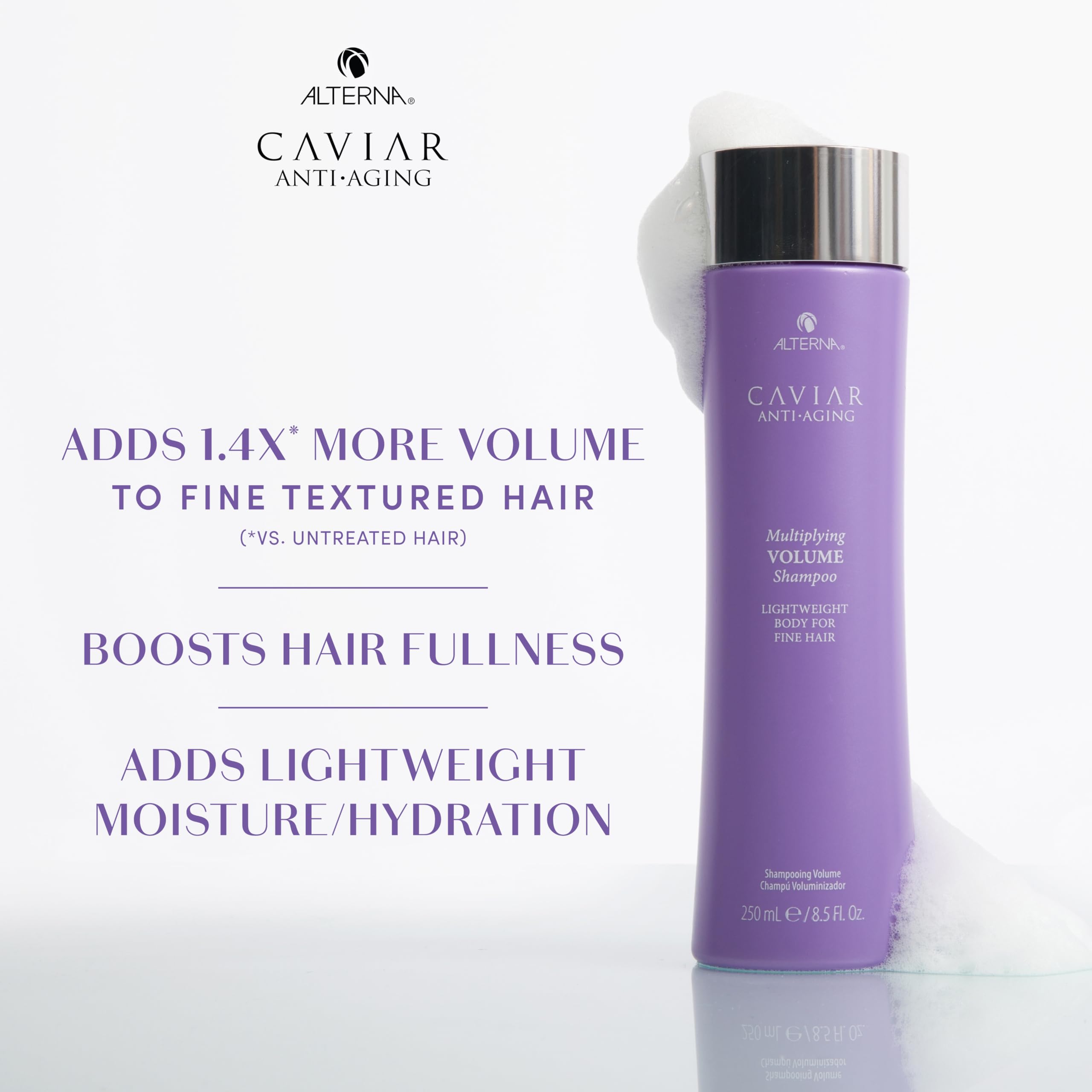 Alterna Caviar Multiplying Volume Shampoo - Hair Thickening & Volumising Treatment 250ml - New