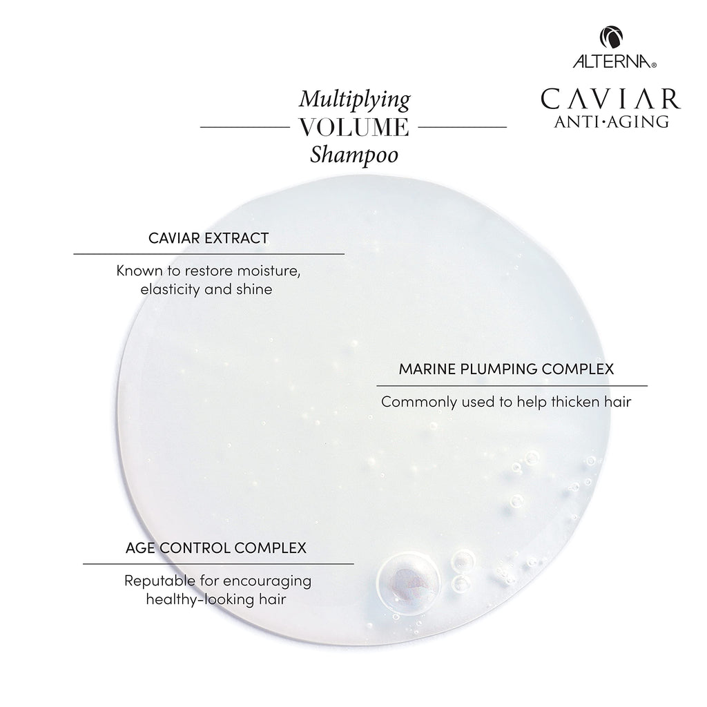 Alterna Caviar Multiplying Volume Shampoo - Hair Thickening & Volumising Treatment 250ml - New