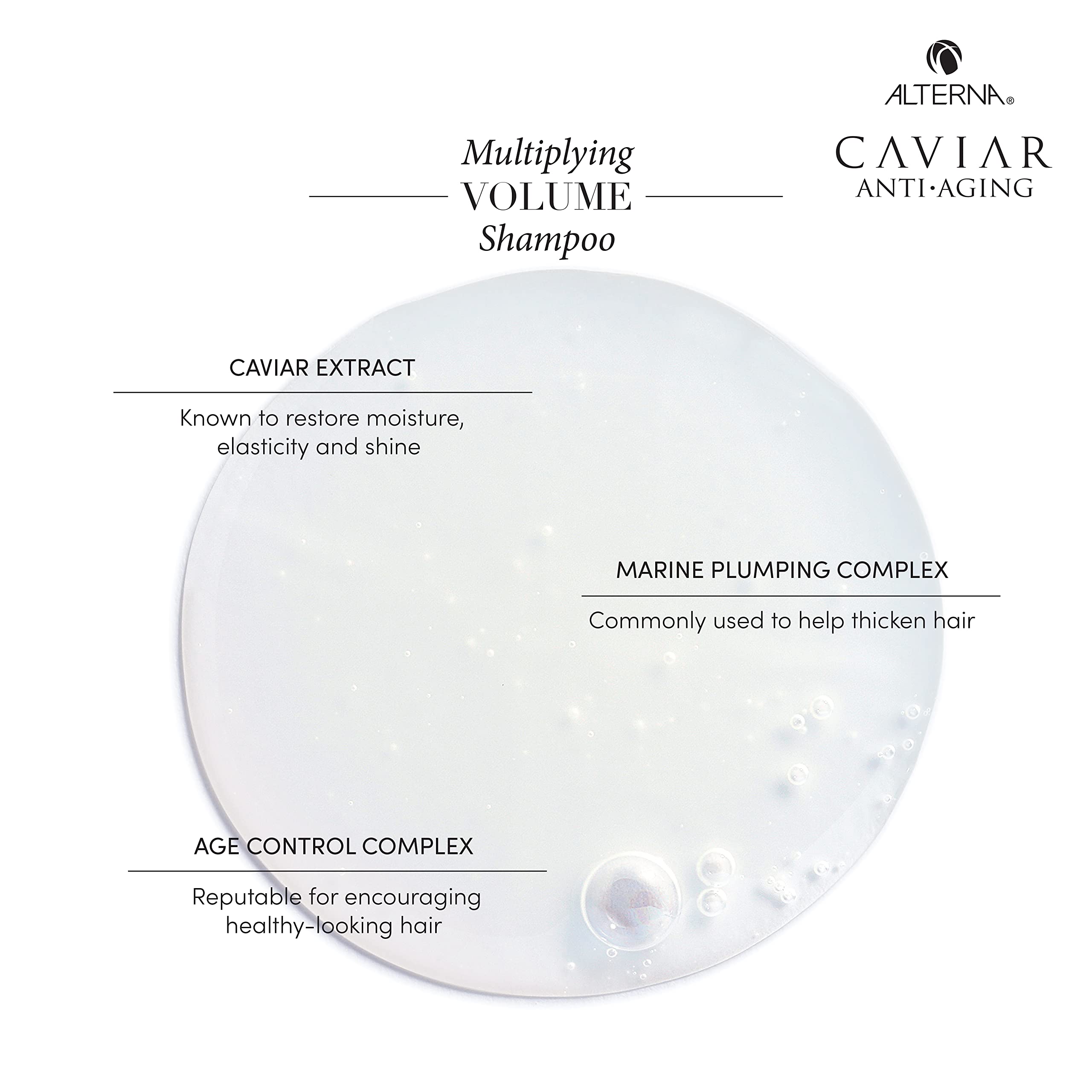 Alterna Caviar Multiplying Volume Shampoo - Hair Thickening & Volumising Treatment 250ml - New