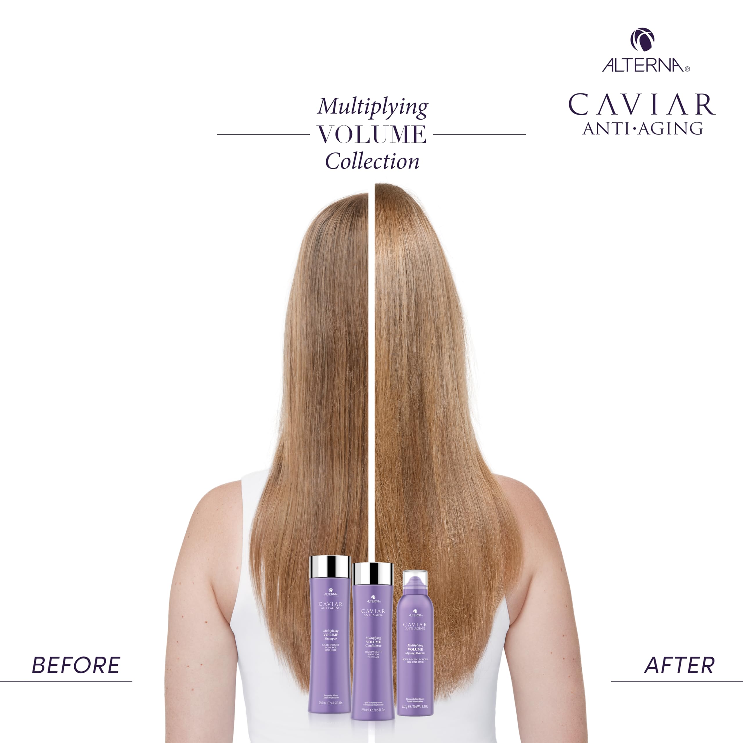 Alterna Caviar Multiplying Volume Shampoo - Hair Thickening & Volumising Treatment 250ml - New